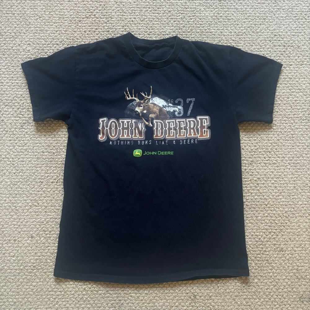 y2k 2000s style john deere tshirt medium no size tag farmer